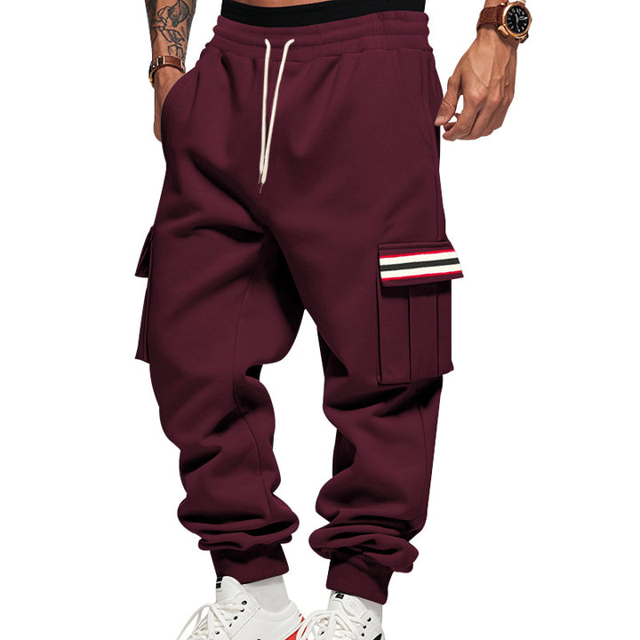 Men's Cargo Jogging Pants with Multiple Pockets and Drawstring Mune Fashion