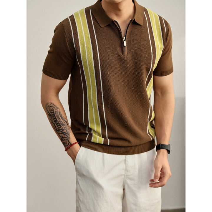 Men's Stylish Short Sleeve Knit Top Mune Fashion