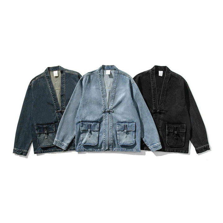 Women's Fashion Denim Jacket with Pockets