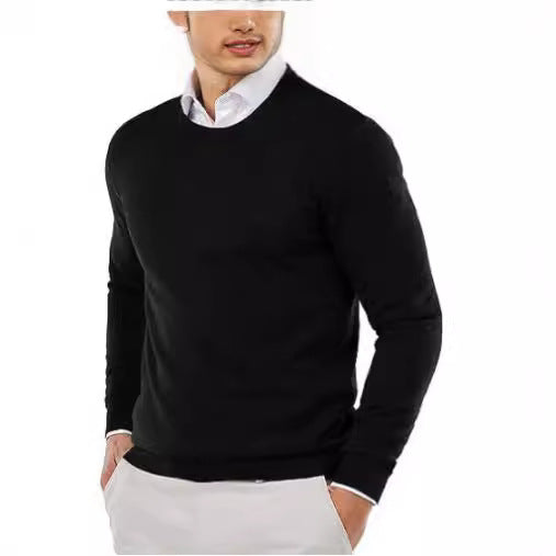 Mune | Men's elegant round neck sweater made of fine cotton