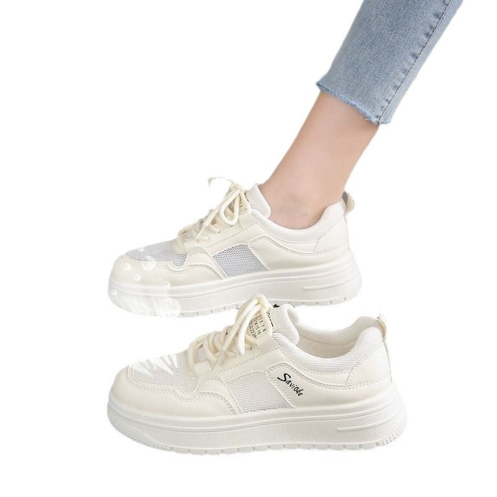 Women's Sporty Sneakers with Breathable Mesh Upper and Cushioning Sole Mune Fashion