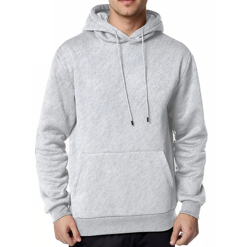 Men's nan minimalist hoodie with soft fleece lining and kangaroo pocket Mune Fashion