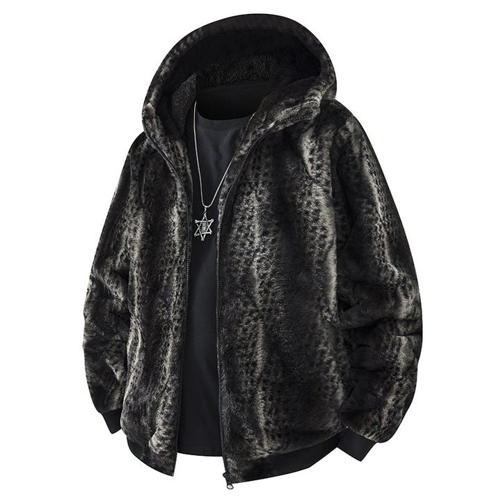 Men's Fleece Jacket with Hood Mune Fashion