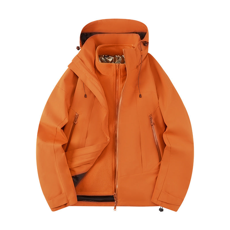 Unisex Softshell Outdoor Jacket with continuous fleece lining, adjustable hood, and water-repellent membrane Mune Fashion