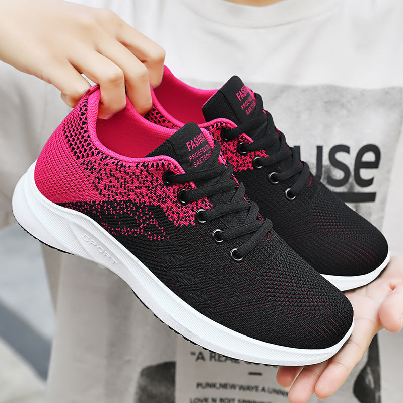 Women Breathable Sports Insoles Sneakers with Flexible Upper Material Mune Fashion