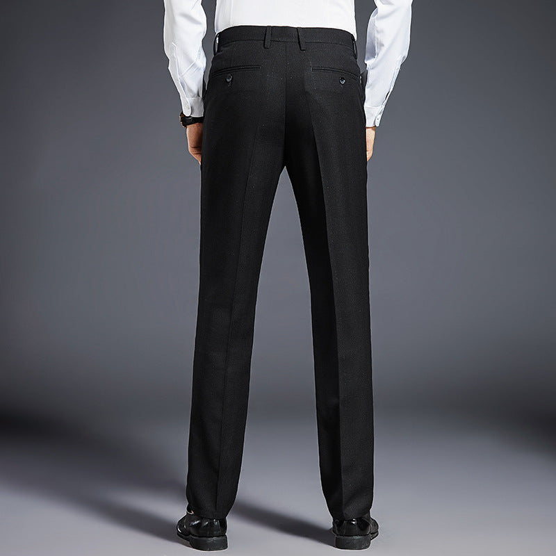 Men's formal suit trousers with crease, lightweight stretch and slim silhouette Mune Fashion