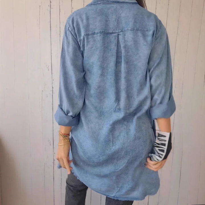 Women's Casual Denim Shirt Jacket