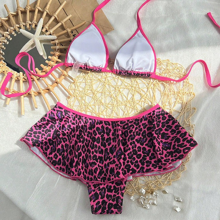Women's bikini set with dotted top and voluminous skirt Mune Fashion