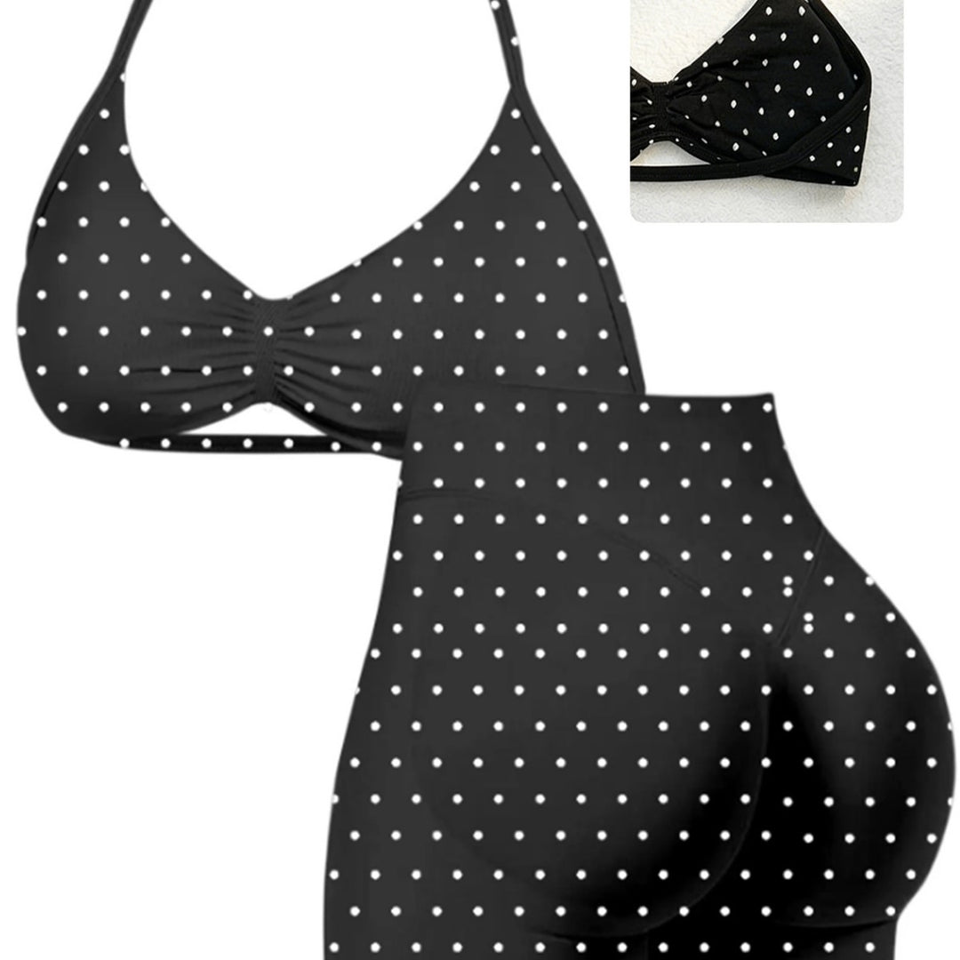 Women's sporty bikini set with high-waisted shorts and elastic support Mune Fashion