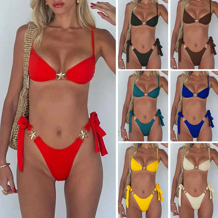 Women's Bikini Set with Elegant Buckles Mune Fashion