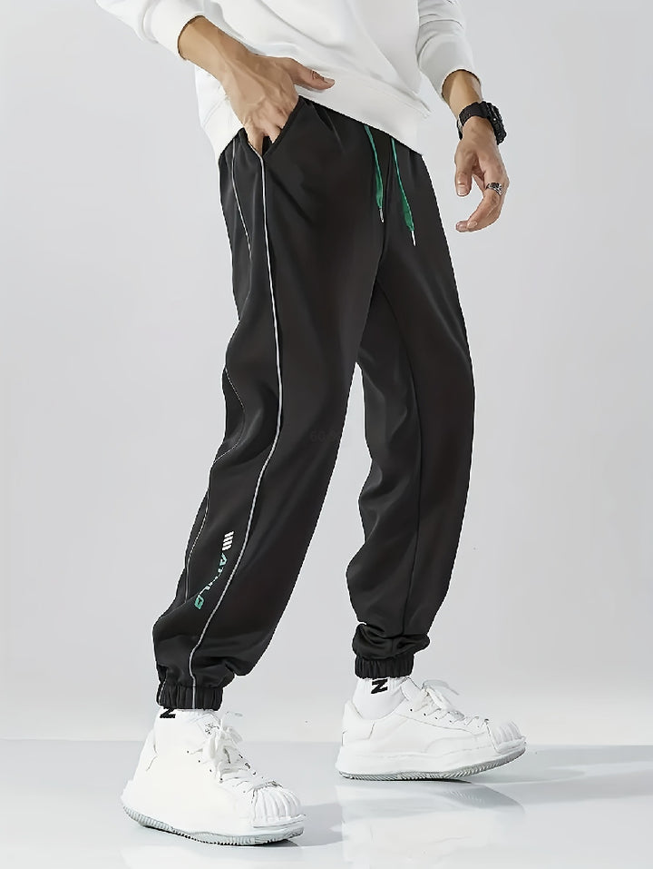 Men's sporty training pants with zipper Mune Fashion