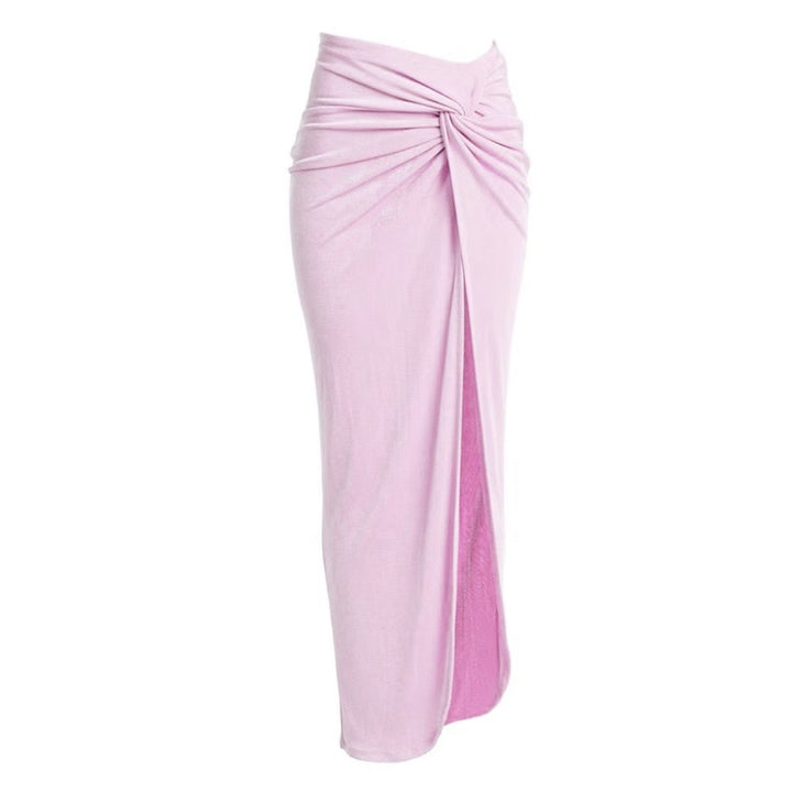 Ladies' one-piece swimsuit with fashionable lacing details and chic beach maxi skirts Mune Fashion
