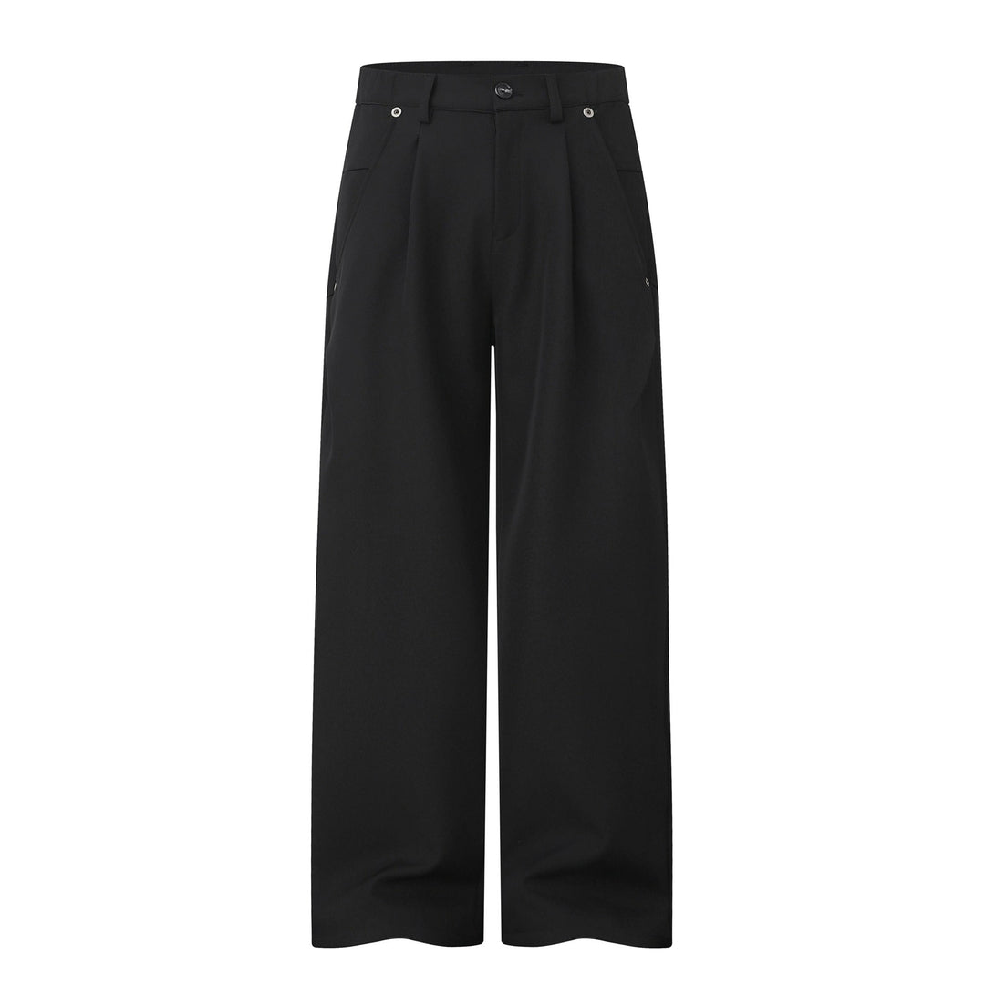Women's Wide Pleated Trousers with High Waist and Wide Leg Mune Fashion