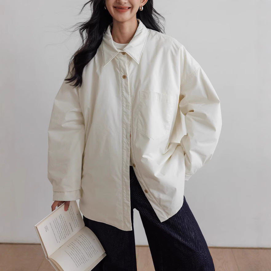 Women's Oversized Blouse with Button Detail Mune Fashion