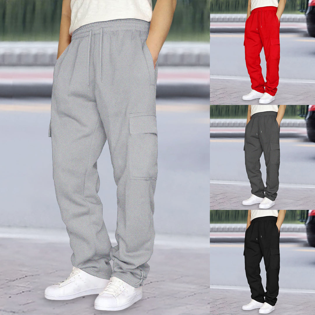 Men's nan cargo jogging pants with elastic waistband, drawstring and adjustable hem Mune Fashion