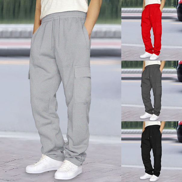 Men's nan cargo jogging pants with elastic waistband, drawstring and adjustable hem Mune Fashion