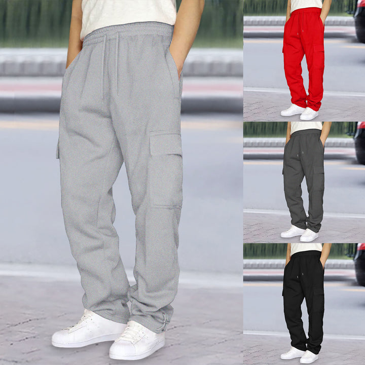 Men's nan cargo jogging pants with elastic waistband, drawstring and adjustable hem Mune Fashion