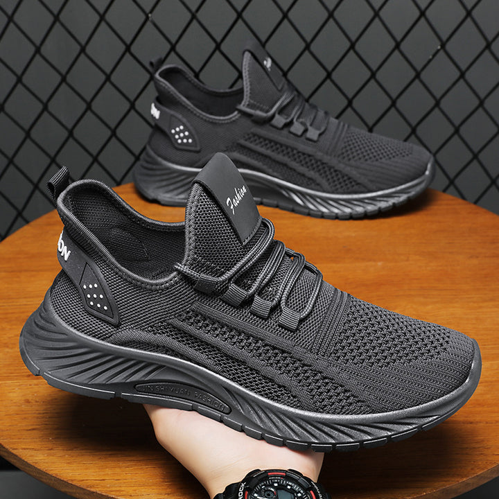 Women's seamless Flyknit comfort running shoe with elastic sock entry and reactive lightweight sole Mune Fashion