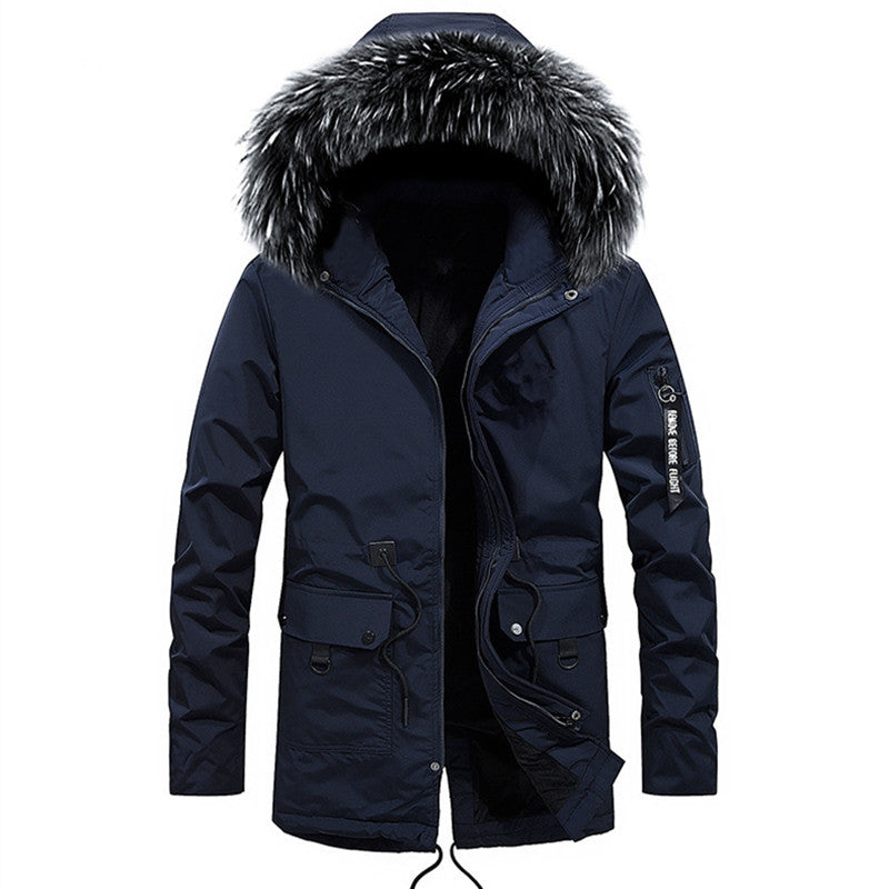 Men's thermo parka with removable faux fur hood and water-repellent insulation Mune Fashion