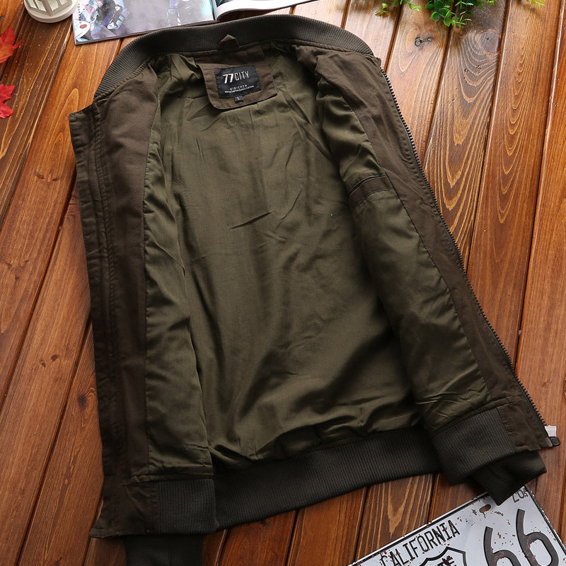 Men's urban patchwork bomber with zipper arm pocket and ribbed cuff Mune Fashion