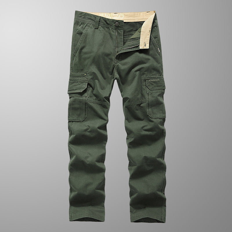 Men's robustly cut cargo pants with reinforced knees and multiple pockets Mune Fashion