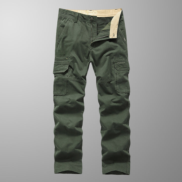 Men's robustly cut cargo pants with reinforced knees and multiple pockets Mune Fashion