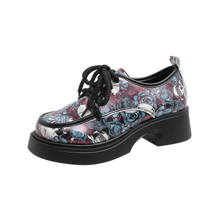 Women’s Fashion Platform Sneakers with Floral Pattern and Unique Design Mune Fashion
