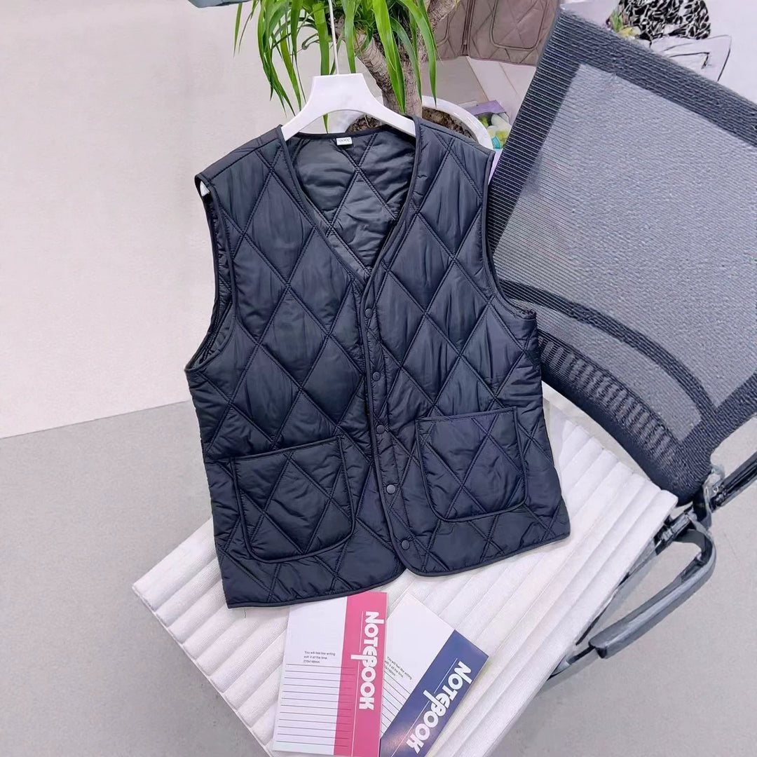 Ladies Elegant Quilted Vest Mune Fashion