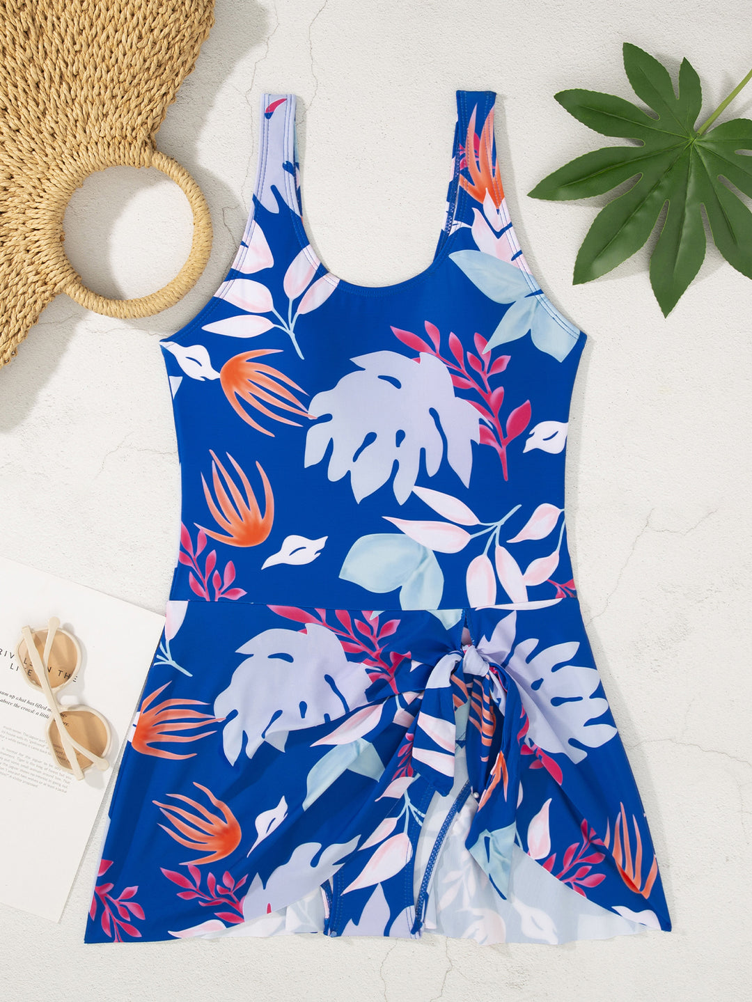 Women's One-Piece Swimsuit with Playful Skirt and Classic Dots Mune Fashion