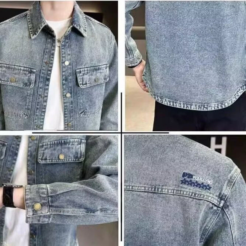 Men's Denim Overshirt Mune Fashion 1787799486