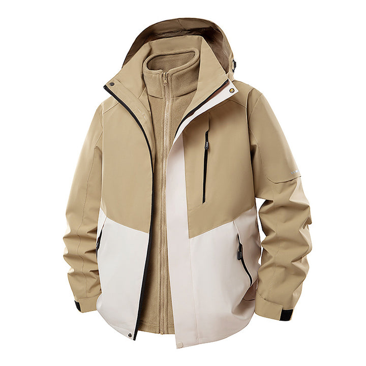 Women's double-layer softshell parka with removable fleece inner jacket Mune Fashion