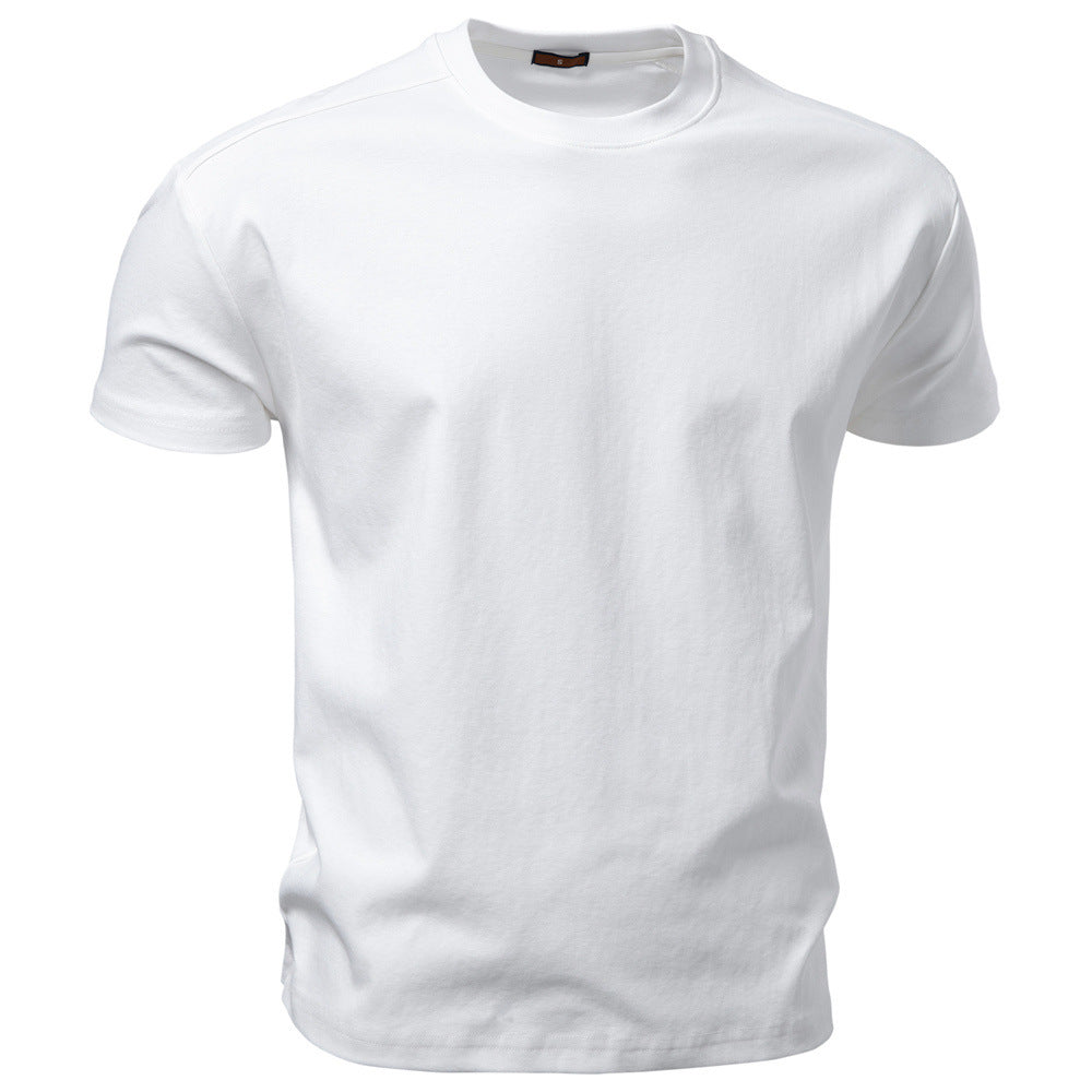 Men's nano classic cotton jersey round neck shirt with reinforced collar Mune Fashion