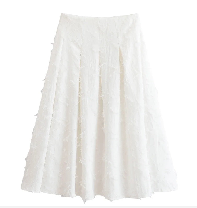 Ladies 300+ oversized structured blouse with fringe look and three-quarter sleeves Mune Fashion