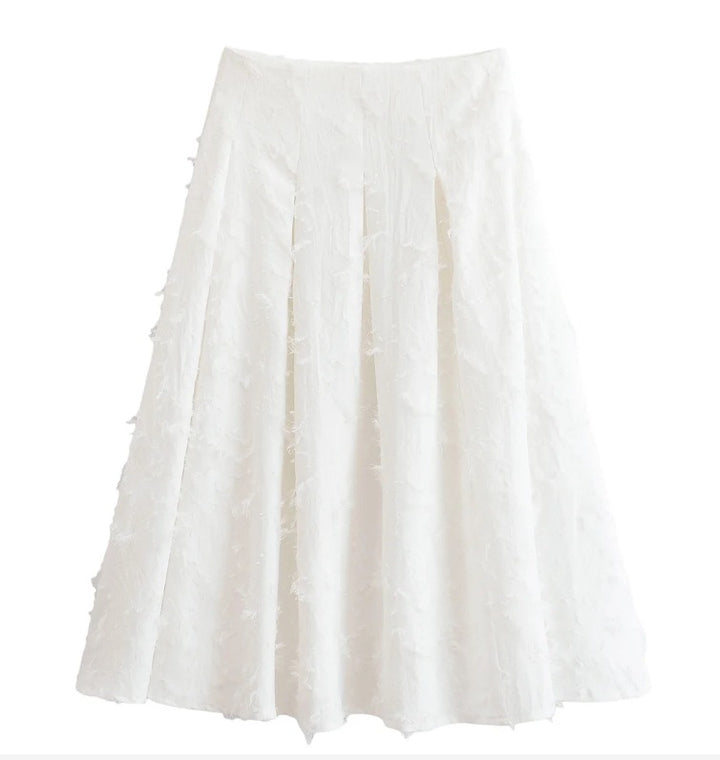 Ladies 300+ oversized structured blouse with fringe look and three-quarter sleeves Mune Fashion