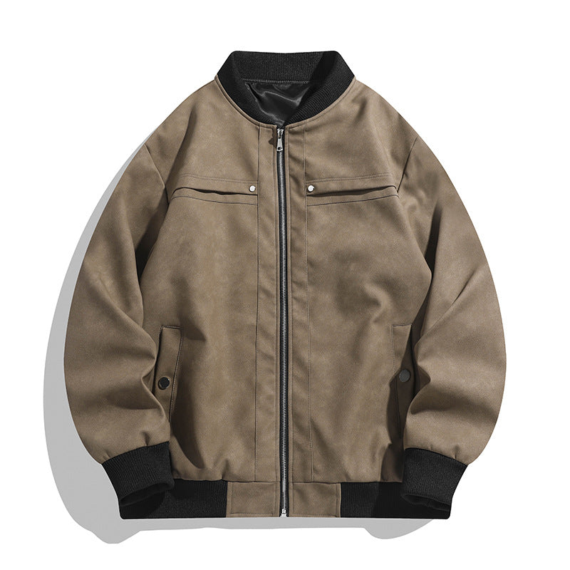 Men's Fashionable Bomber Jacket in Vintage Look Mune Fashion
