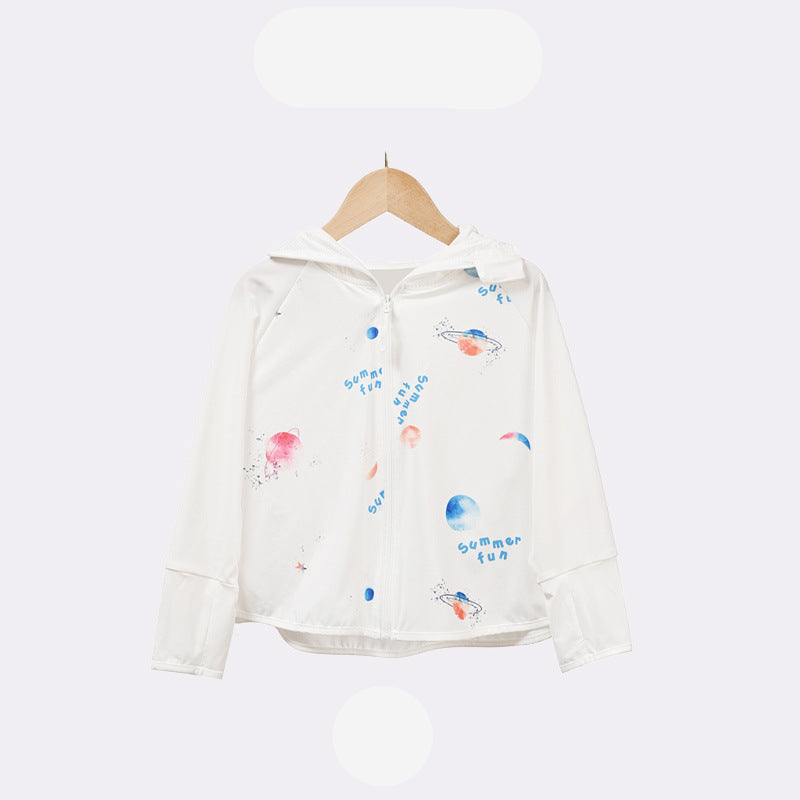 Children's UV protection jacket with hood and lightweight breathable properties Mune Fashion