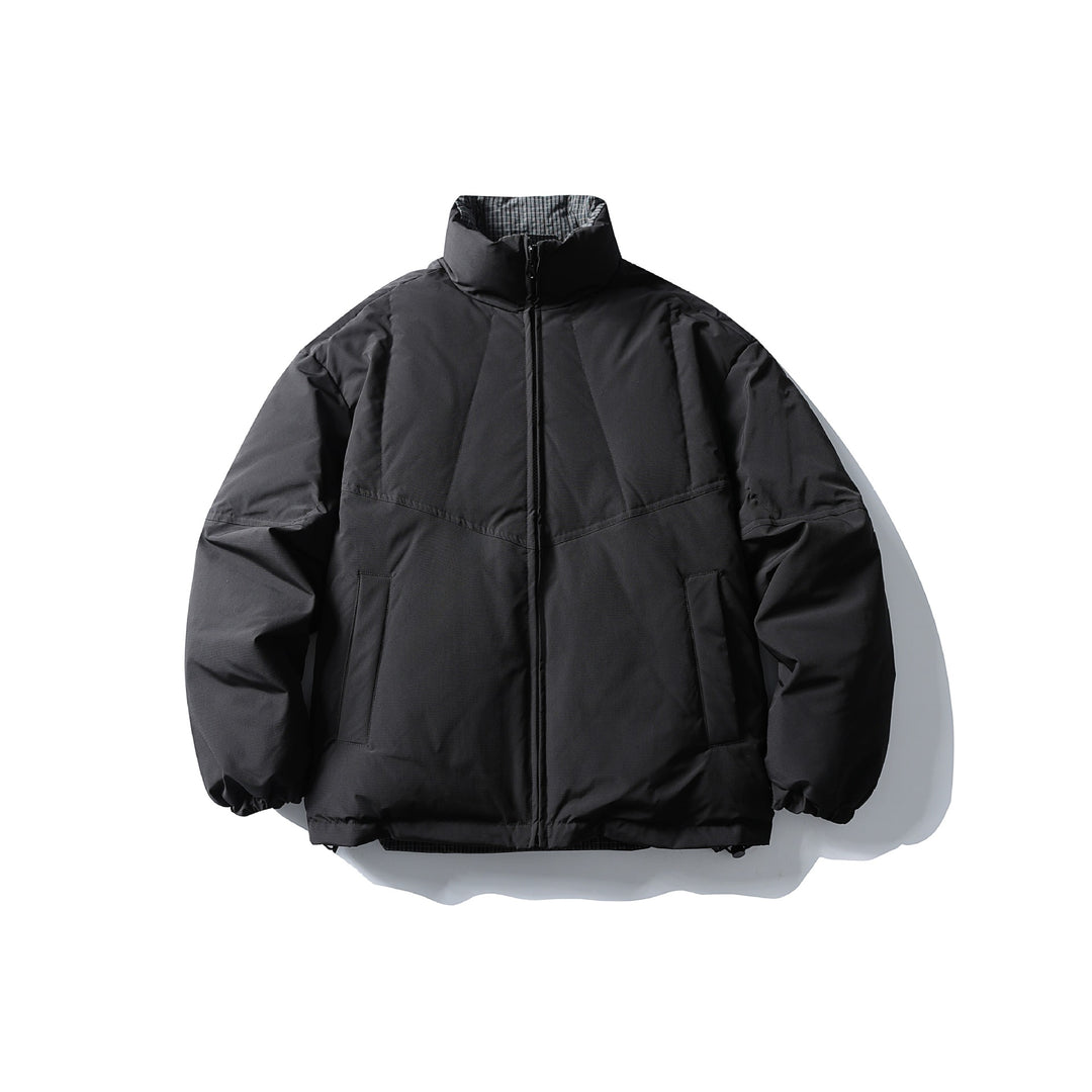 Men's Quilted Thermal Insulation Jacket with High Stand Collar Mune Fashion