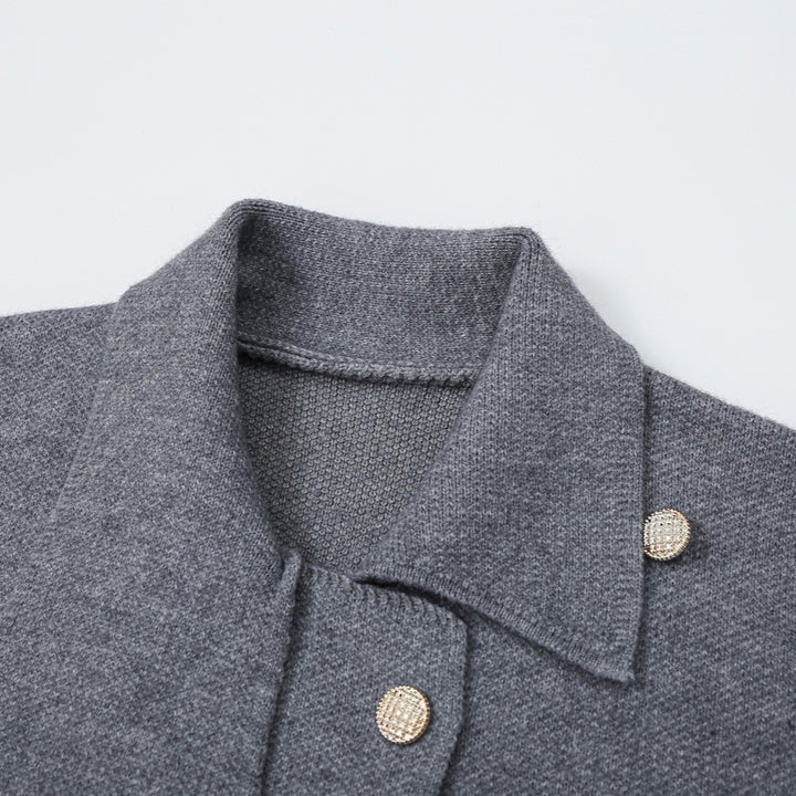 Women's Short Blouson Coat in Cocoon Cut with Asymmetrical Shawl Collar and Waist Belt Mune Fashion
