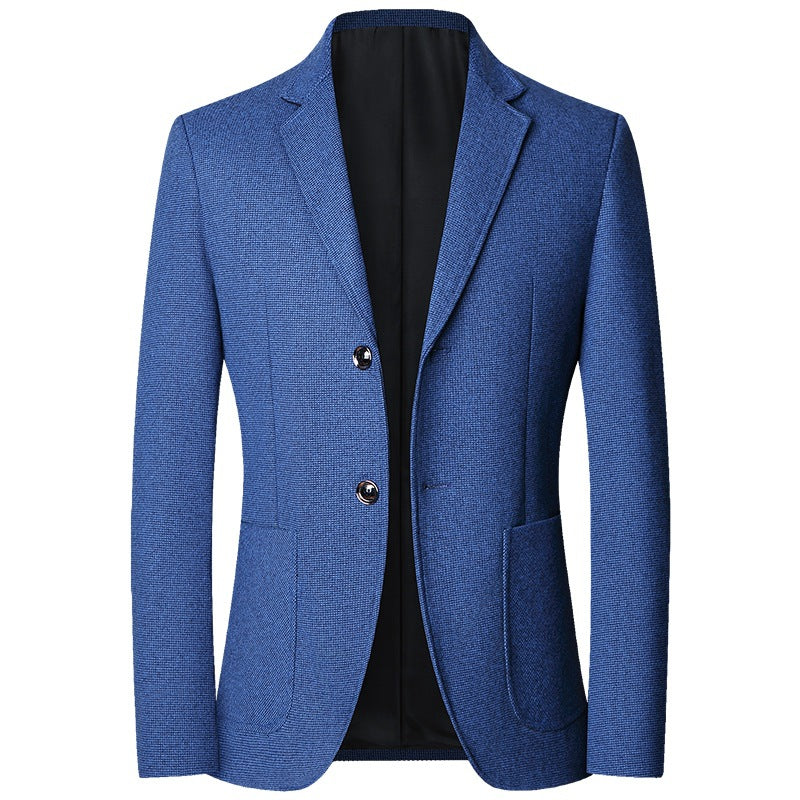 Men's Slim Fit Blazer with fine structure and classic button placket Mune Fashion