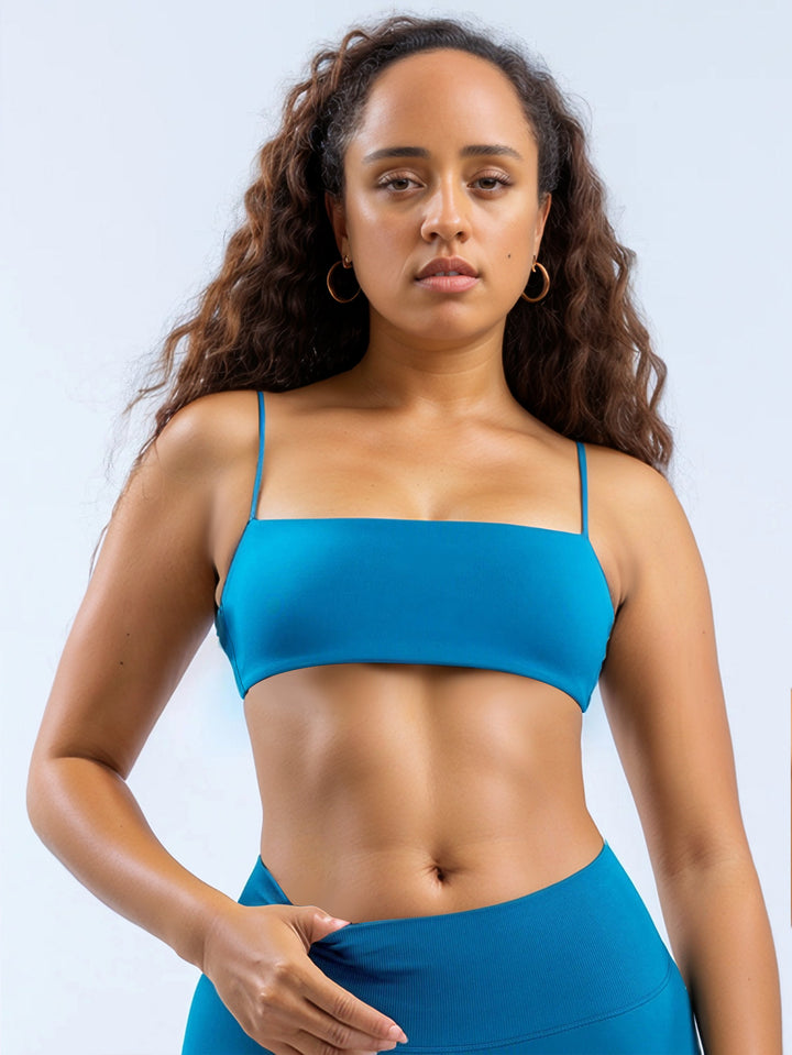 Women's sporty bikini top with narrow straps Mune Fashion