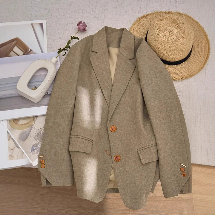 Women Classic Wool Blazer Mune Fashion