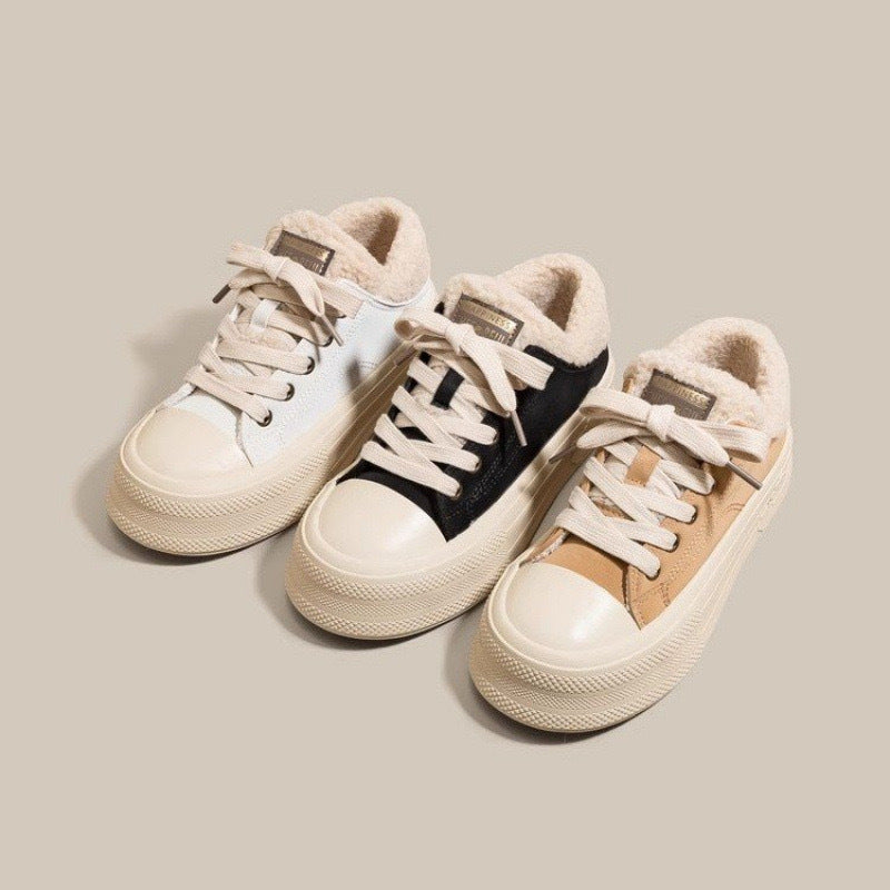Women's Winter Sneakers with Cozy Lining and Non-Slip Sole Mune Fashion