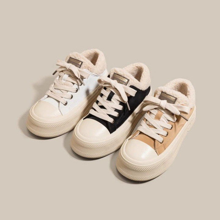 Women's Winter Sneakers with Cozy Lining and Non-Slip Sole Mune Fashion