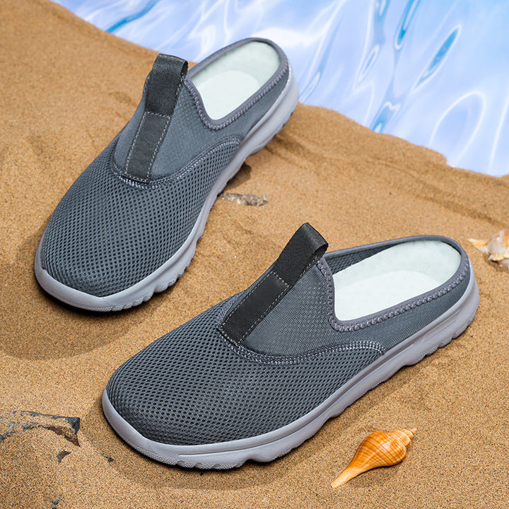 Women’s lightweight quick-drying beach and pool slippers made of breathable honeycomb mesh with flexible profiled lightweight sole Mune Fashion