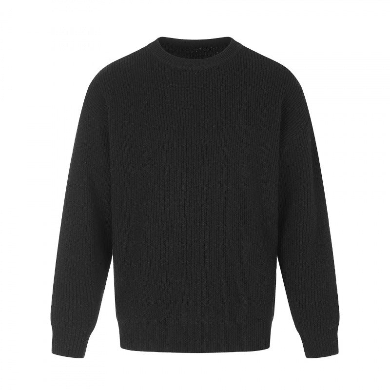 Unisex Soft Oversized Ribbed Sweater with Relaxed Fit and Tonal Texture Mune Fashion