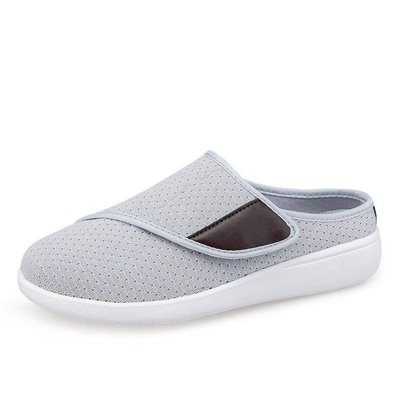 Men's orthopedic slipper with adjustable Velcro, breathable mesh and shock-absorbing foam sole Mune Fashion