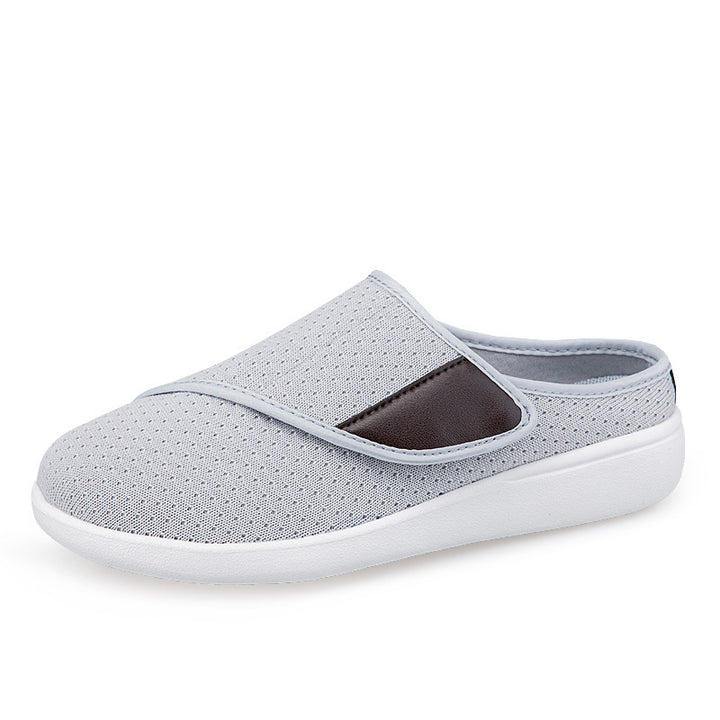 Men's orthopedic slipper with adjustable Velcro, breathable mesh and shock-absorbing foam sole Mune Fashion