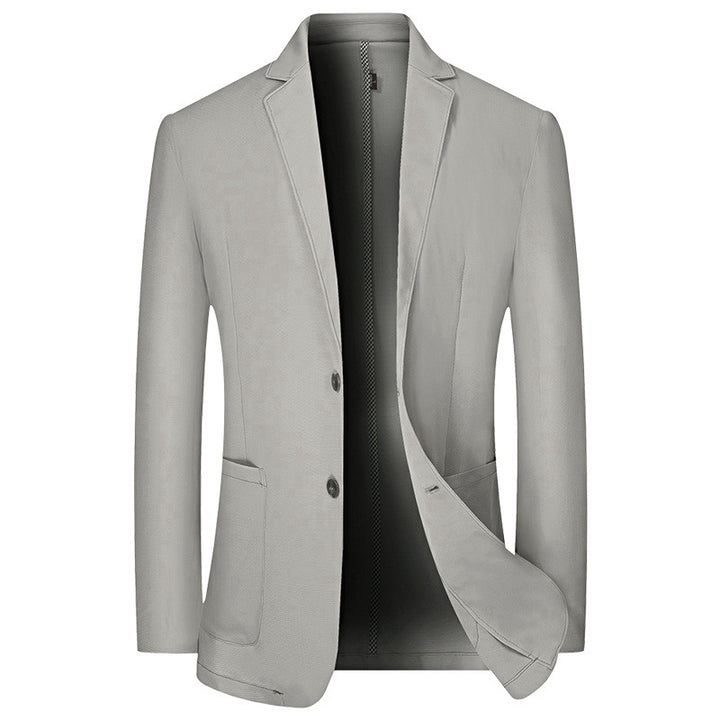 Men's lightweight half-lined cotton blazer with notch lapels and patch pockets Mune Fashion