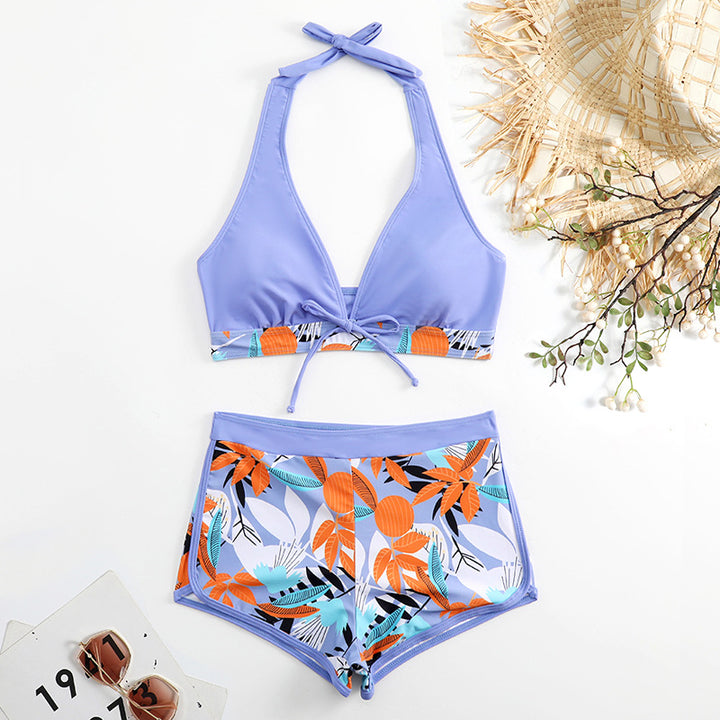 Women's Sporty Bikini Set with Concealed Belly Mune Fashion
