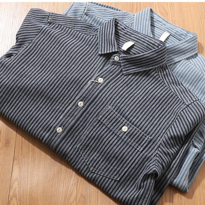 Men's Checkered Shirt Jacket made of Soft Cotton Blend Mune Fashion